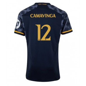 Real Madrid Eduardo Camavinga #12 Replica Away Stadium Shirt 2023-24 Short Sleeve
